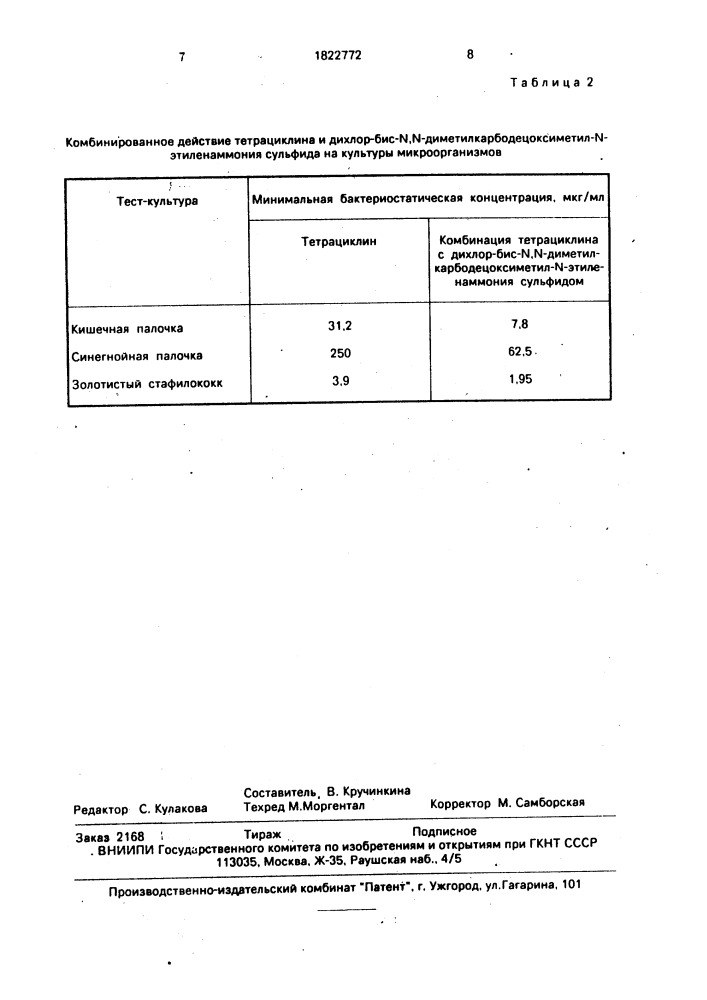 Гепатопротекторное средство для профилактики тетрациклиновых поражений печени (патент 1822772)