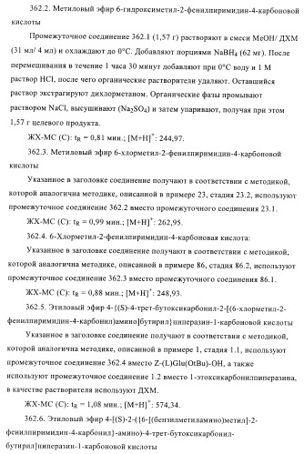 Производные пиримидина и их применение в качестве антагонистов рецептора p2y12 (патент 2410393)