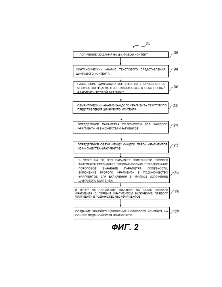 Способ и система создания краткого изложения цифрового контента (патент 2637998)