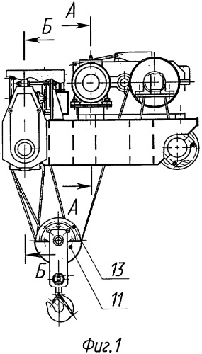 Тележка грузовая кранов мостового типа (патент 2317246)