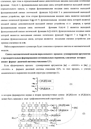 Устройство параллельного логического суммирования аналоговых сигналов слагаемых, эквивалентных двоичной системе счисления (патент 2363978)