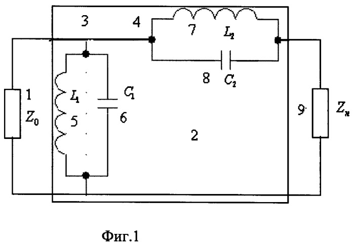 Способ согласования комплексных сопротивлений и устройство его реализации (патент 2486667)