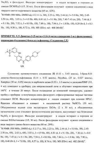 Би-арил-мета-пиримидиновые ингибиторы киназы (патент 2448959)