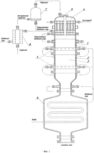 Устройство для получения синтез-газа (патент 2523824)