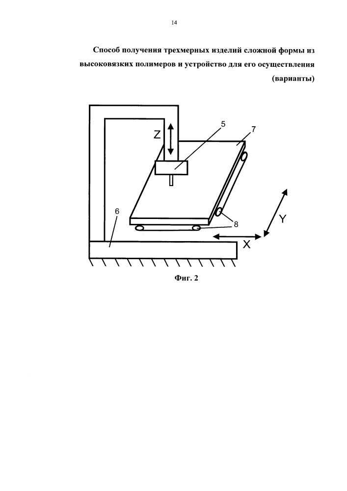 Способ получения трехмерных изделий сложной формы из высоковязких полимеров и устройство для его осуществления (варианты) (патент 2664962)