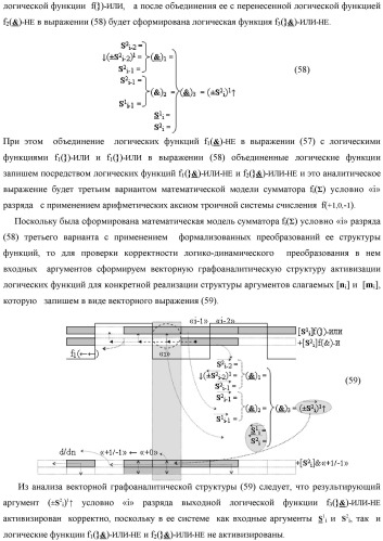 Функциональная структура логико-динамического процесса последовательной сквозной активизации неактивных аргументов &quot;0&quot; второй промежуточной суммы +[s2 i]f(&amp;)-и в сумматоре f( ) при преобразовании позиционных аргументов слагаемых [ni]f(2n) и [mi]f(2n) (варианты) (патент 2450325)