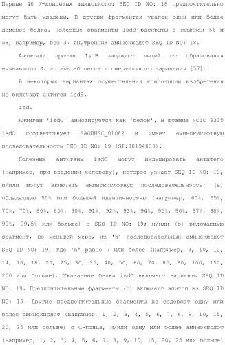 Композиции для иммунизации против staphylococcus aureus (патент 2508126)