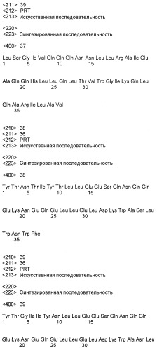 Конъюгаты, состоящие из полимера и пептидов, происходящих от gp41 вич, и их применение в терапии (патент 2317997)