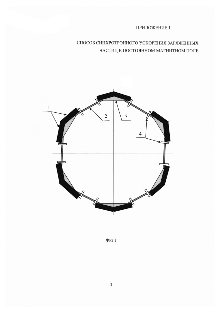 Способ синхронного ускорения заряженных частиц в постоянном магнитном поле (патент 2618626)
