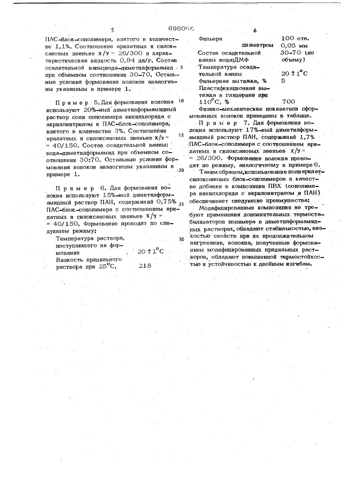 Композиция для формования волокон (патент 696068)