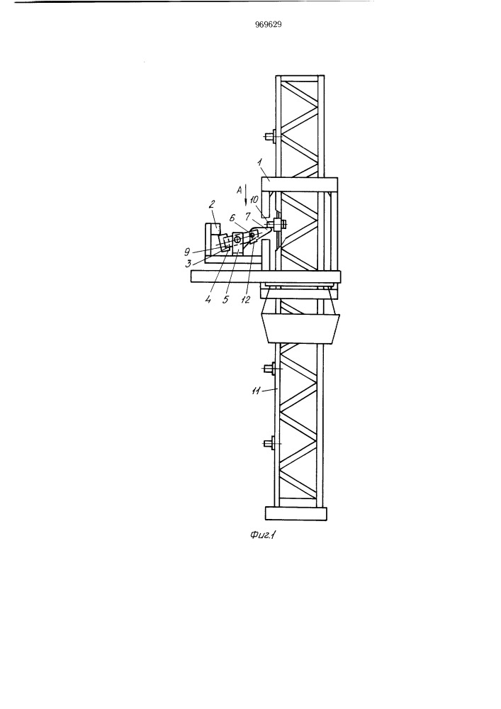 Устройство для адресования грузов мачтового подъемника (патент 969629)