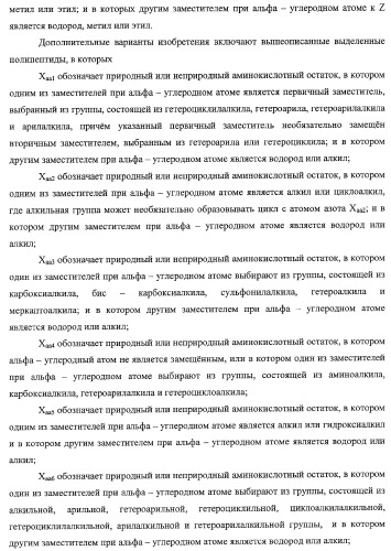 Миметики человеческого глюканоподобного пептида-1 и их применение в лечении диабета и родственных состояний (патент 2353625)