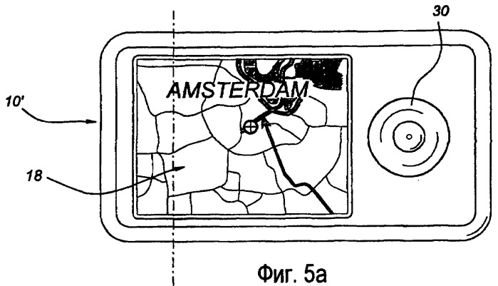 Навигационное устройство и способ прокрутки картографических данных, отображаемых в навигационном устройстве (патент 2417398)
