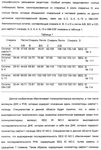 Выделенный полипептид, связывающий рецептор zalpha11-лиганда (варианты), кодирующий его полинуклеотид (варианты), вектор экспрессии (варианты) и клетка-хозяин (варианты) (патент 2346951)