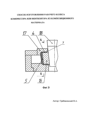 Способ изготовления рабочего колеса компрессора или вентилятора из композиционного материала (патент 2586553)