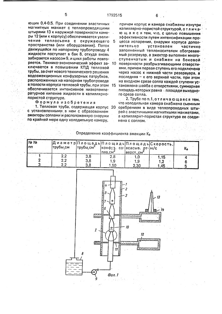 Тепловая труба (патент 1792515)