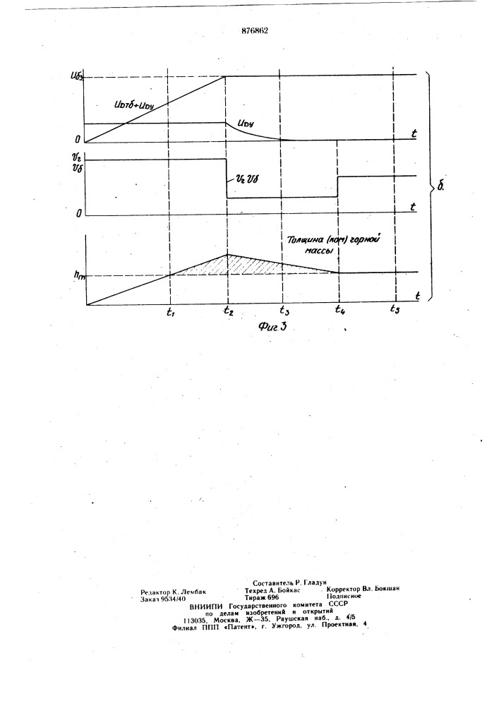 Устройство управления добычным комплексом драги (патент 876862)
