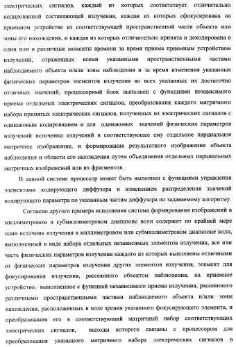 Способ формирования изображений в миллиметровом и субмиллиметровом диапазоне волн (варианты), система формирования изображений в миллиметровом и субмиллиметровом диапазоне волн (варианты), диффузорный осветитель (варианты) и приемо-передатчик (варианты) (патент 2349040)