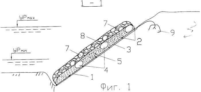 Габионный тюфяк биопозитивной конструкции (патент 2369685)
