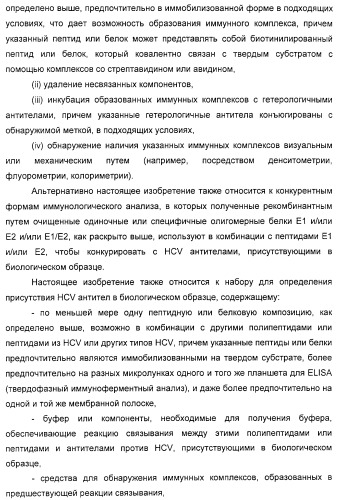 Очищенные белки оболочки вируса гепатита с для диагностического и терапевтического применения (патент 2313363)