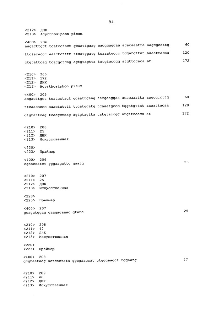 Подавление экспрессии генов у насекомых-вредителей (патент 2665549)