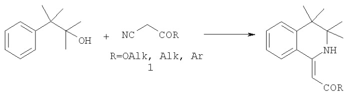 Способ получения 1-замещенных 3,3,4,4-тетраметил-3,4-дигидроизохинолинов (патент 2326114)