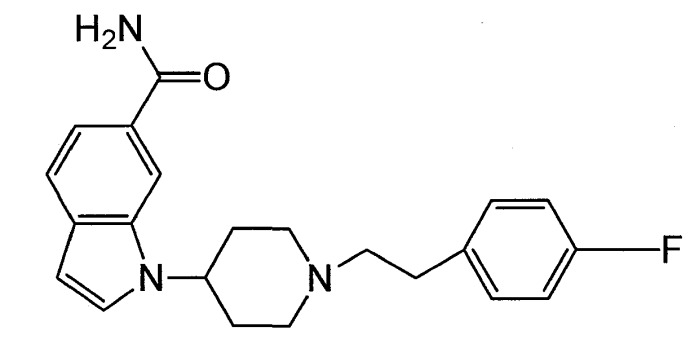 Производное индола, содержащее пиперидиновый цикл (патент 2332413)