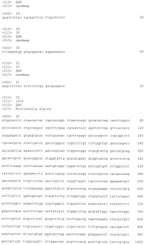 Новые гены ацилтрансферазы лизофосфатидной кислоты (патент 2507263)