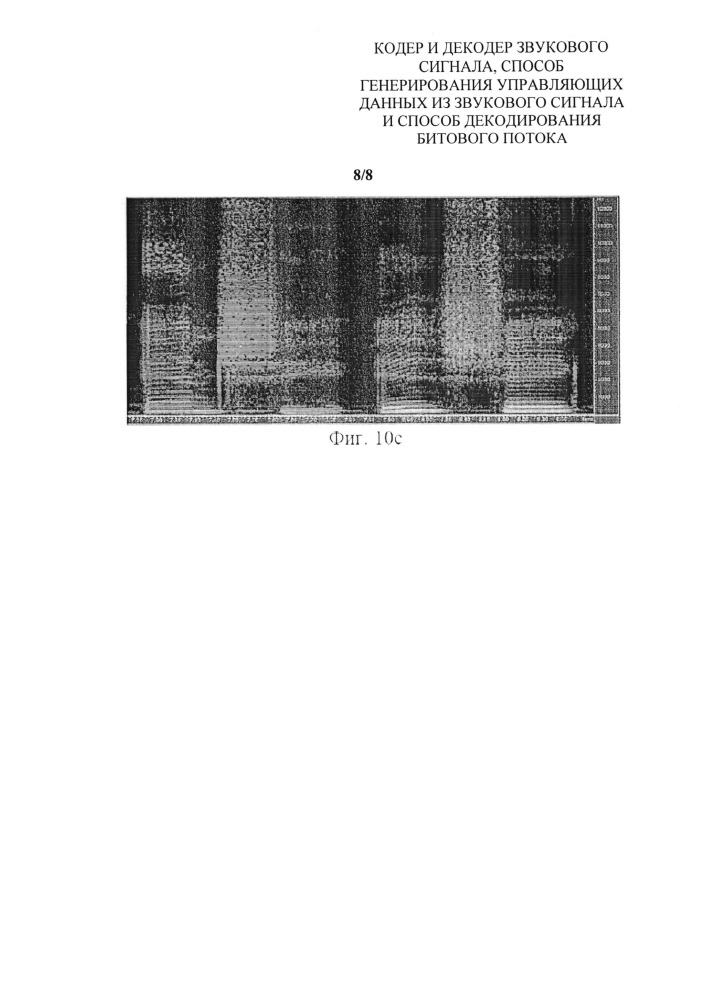 Кодер и декодер звукового сигнала, способ генерирования управляющих данных из звукового сигнала и способ декодирования битового потока (патент 2659487)