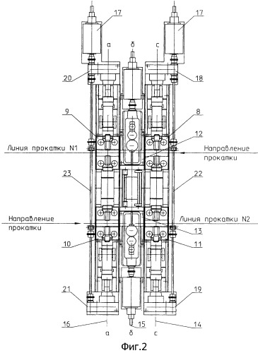 Полунепрерывный прокатный стан (патент 2410172)