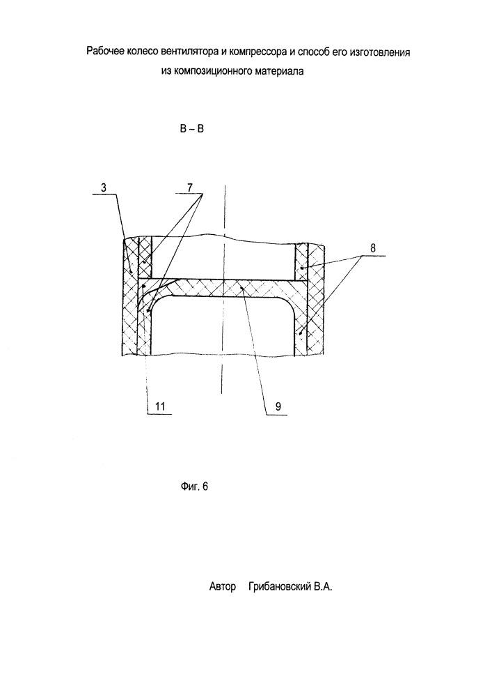 Рабочее колесо вентилятора и компрессора и способ его изготовления из композиционного материала (патент 2617752)