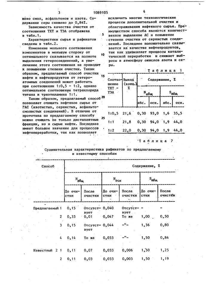 Способ очистки нефти и нефтепродуктов (патент 1089105)