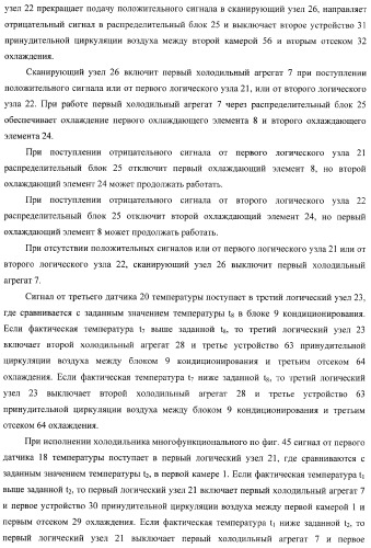 Холодильник многофункциональный (два варианта) и способ охлаждения в камере холодильника многофункционального (четыре варианта) (патент 2376536)