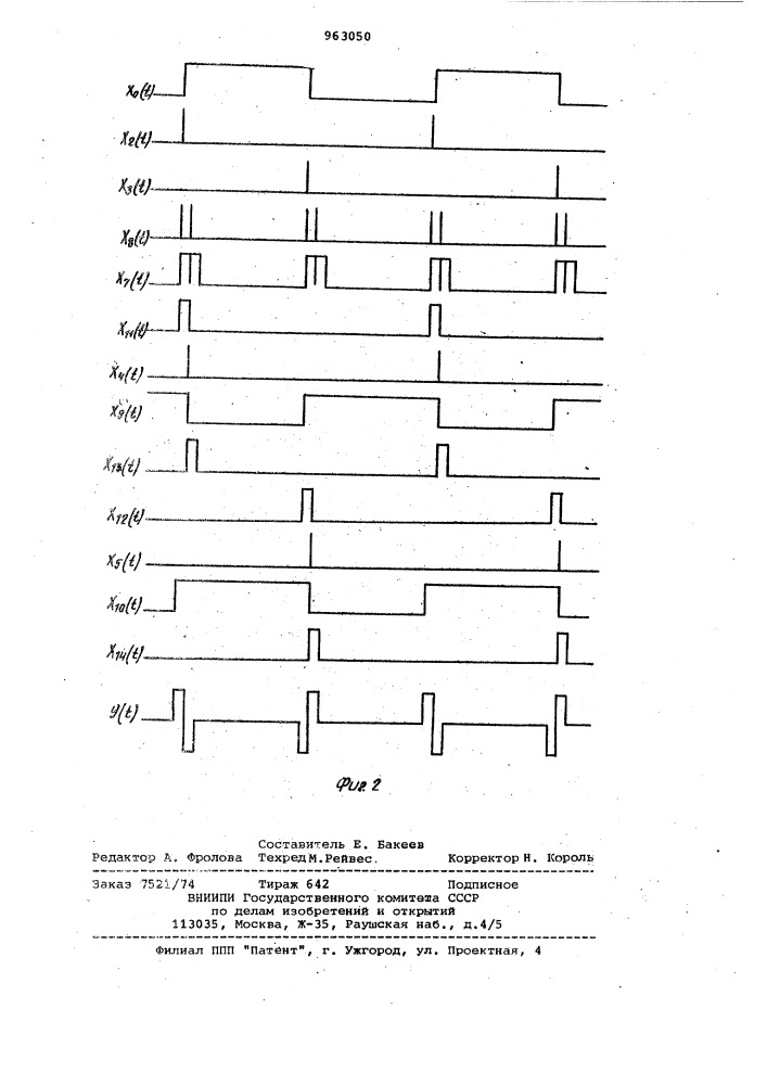 Формирователь импульсов (патент 963050)