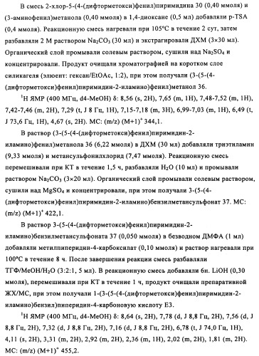 Соединения и композиции 5-(4-(галогеналкокси)фенил)пиримидин-2-амина в качестве ингибиторов киназ (патент 2455288)