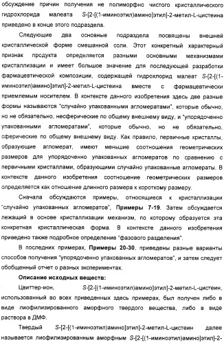 Кристаллическая соль гидрохлорид малеат s-[2-[(1-иминоэтил)амино]этил]-2-метил-l-цистеина, способ ее получения, содержащая ее фармацевтическая композиция и способ лечения (патент 2357953)