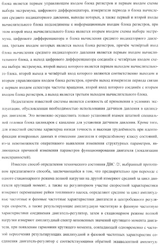 Способ определения технического состояния двигателей внутреннего сгорания и экспертная система для его осуществления (патент 2428672)