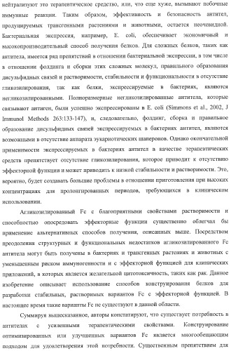Антитело, содержащее fc-вариантную часть (варианты), фармацевтическая композиция, содержащая антитело, и способ лечения млекопитающего (патент 2390527)