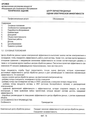 Измерение электрического кпд для центров обработки данных (патент 2488878)