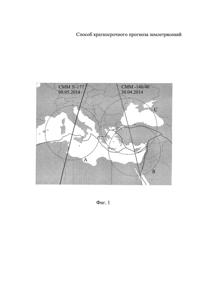 Способ краткосрочного прогноза землетрясений (патент 2611582)