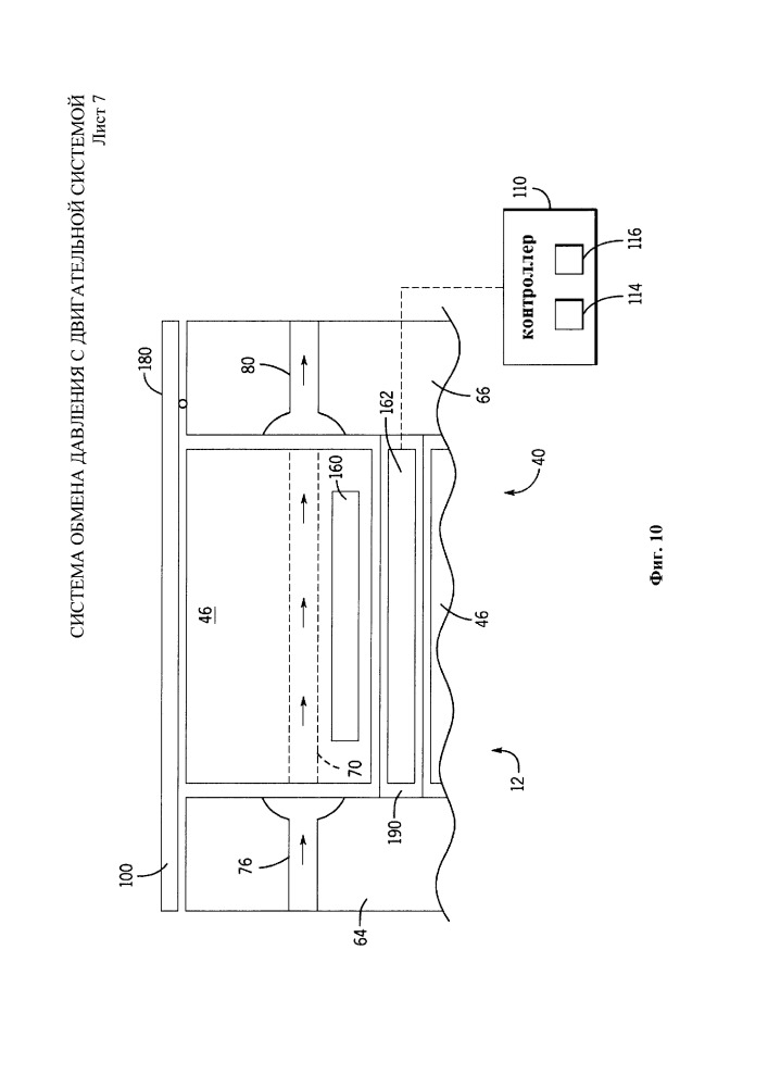 Система обмена давления с двигательной системой (патент 2655434)