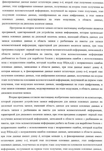 Устройство и способ записи информации, устройство и способ воспроизведения информации, носитель записи, программа и дисковый носитель записи (патент 2324239)