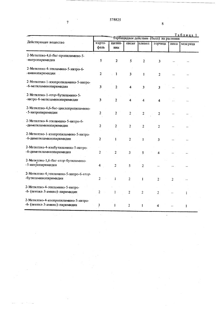 Гербицидный состав (патент 578825)
