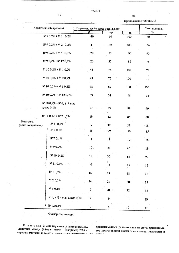 Инсектицидная композиция (патент 572171)