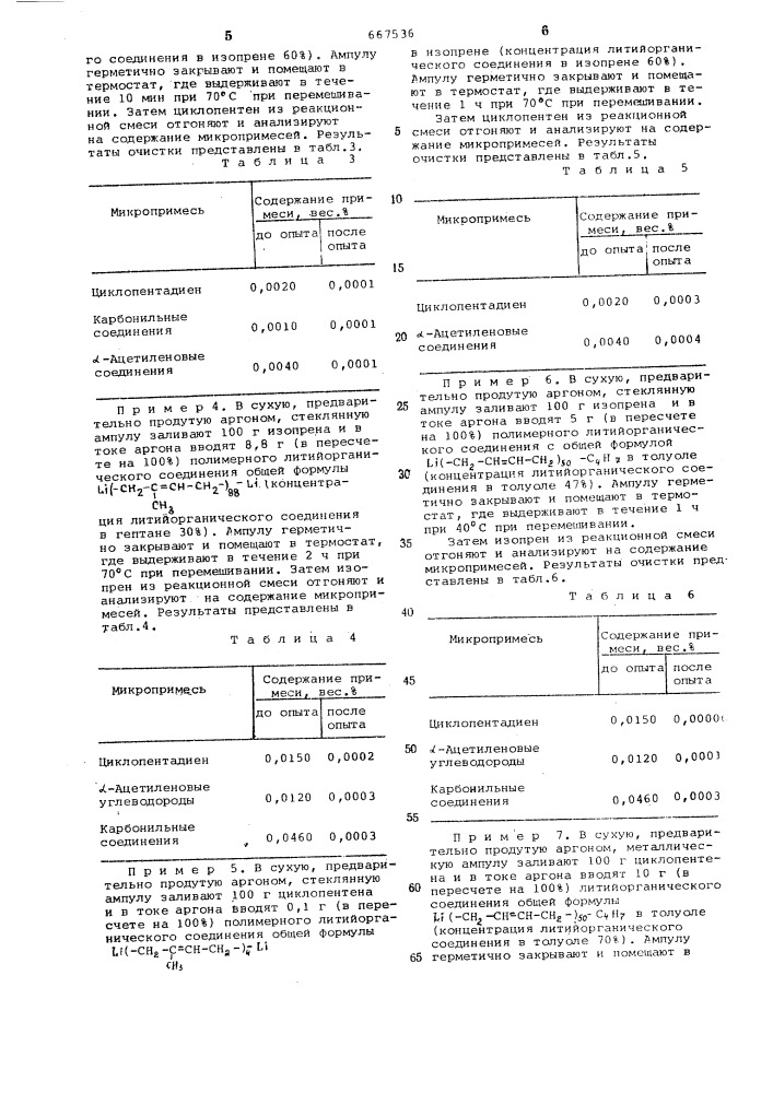 Способ очистки углеводородов с с от примесей мешающих полимеризации (патент 667536)