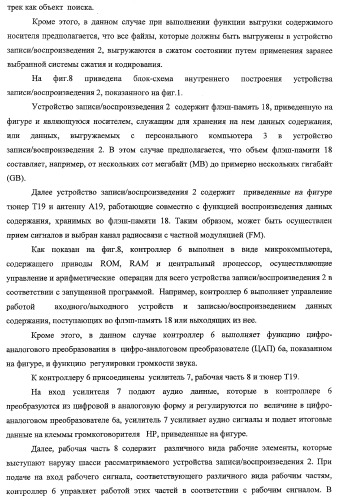 Устройство записи/воспроизведения и относящийся к нему способ управления отображаемыми на дисплее данными (патент 2347285)