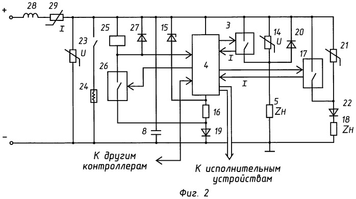 Силовая часть контроллера подъемной или транспортной машины (патент 2460683)