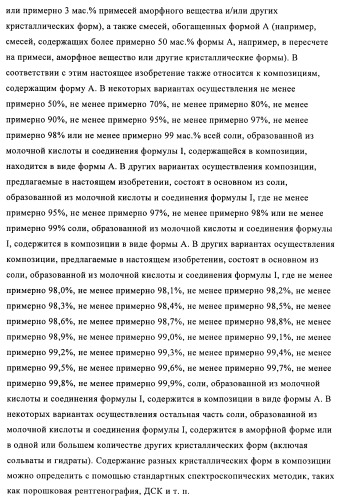 Кристаллические и другие формы солей, образованных из молочной кислоты и 4-амино-5-фтор-3-[6-(4-метилпиперазин-1-ил)-1н-бензимидазол-2-ил]-1н-хинолин-2-она (патент 2425041)