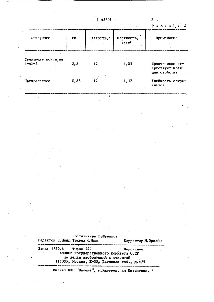 Неорганическое связующее (патент 1148691)