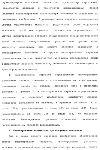 Циклоалкиламины в качестве ингибиторов повторного поглощения моноамина (патент 2430913)